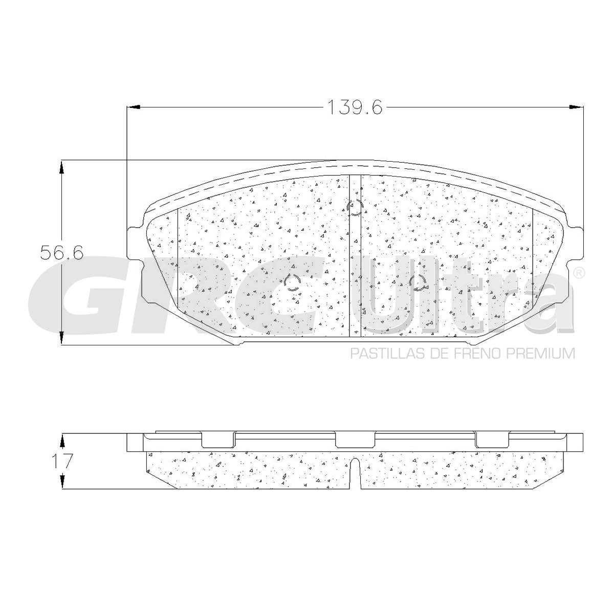 GCD793 - BALATAS CERAMICAS DELANTERAS PARA ACURA MDX 2001-2002