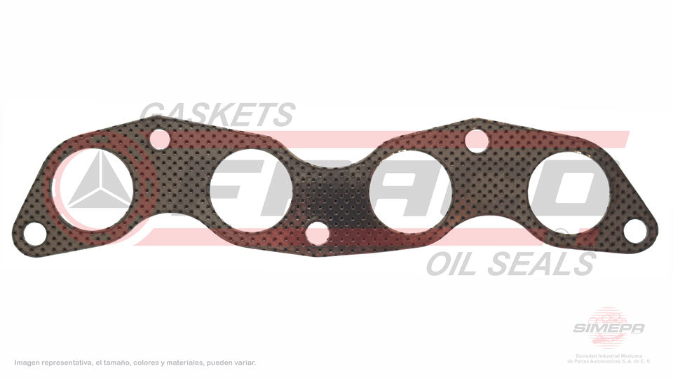 MEX-3540076 - EMPAQUE MULTIPLE DE ESCAPE PARA HONDA FIT L4 1.5 L 16 V. SOHC L15A1 2007-2008