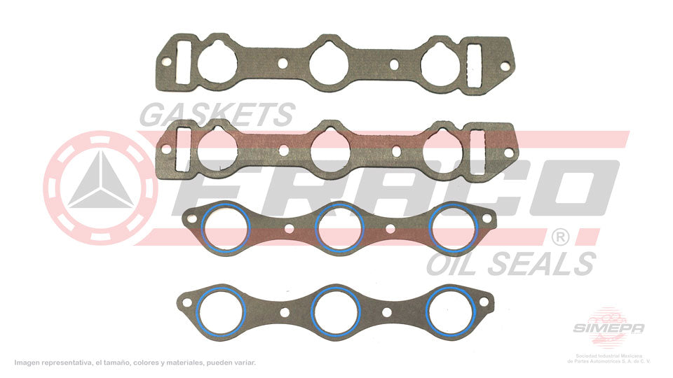 MIX-5562001 - EMPAQUE MULTIPLE DE ADMISION PARA CHRYSLER DAYTONA V6 3.0 L 12 V. SOHC 6G72 1990-1993