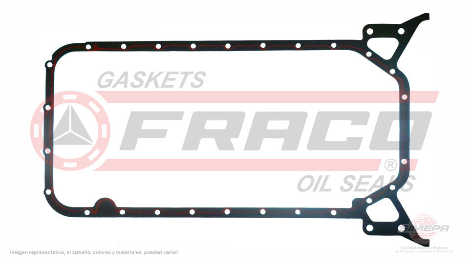 OSX-5440001 - EMPAQUE DE CARTER PARA MERCEDES BENZ SPRINTER L4 2.1 L DIESEL 16 V. DOHC OM611 OM646 2007-2017
