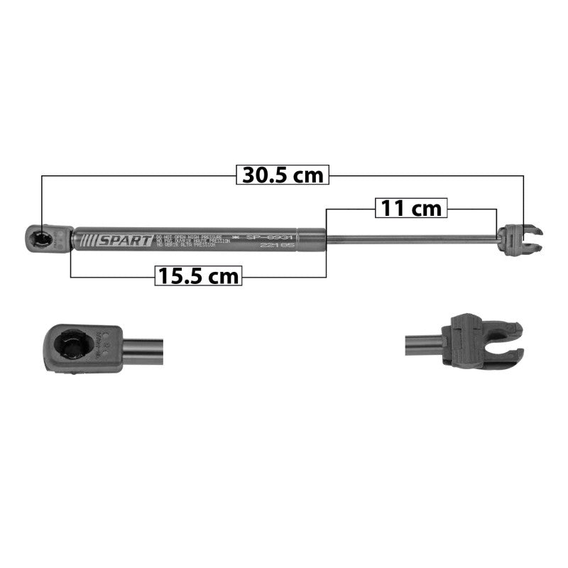 MANJ-51027 - AMORTIGUADOR COFRE PARA DODGE CHALLENGER 2008-2020 DERECHA/IZQUIERDA