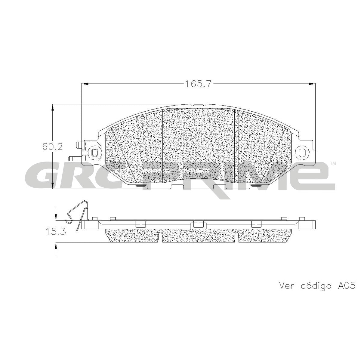 GPRD1649 - BALATAS CERAMICAS DELANTERAS PARA INFINITI JX35 2013-2013