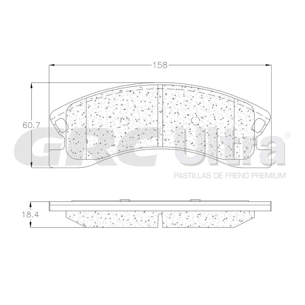GMD945 - BALATAS SEMIMETALICAS DELANTERAS PARA JEEP GRAND CHEROKEE 4.0L 2003-2004