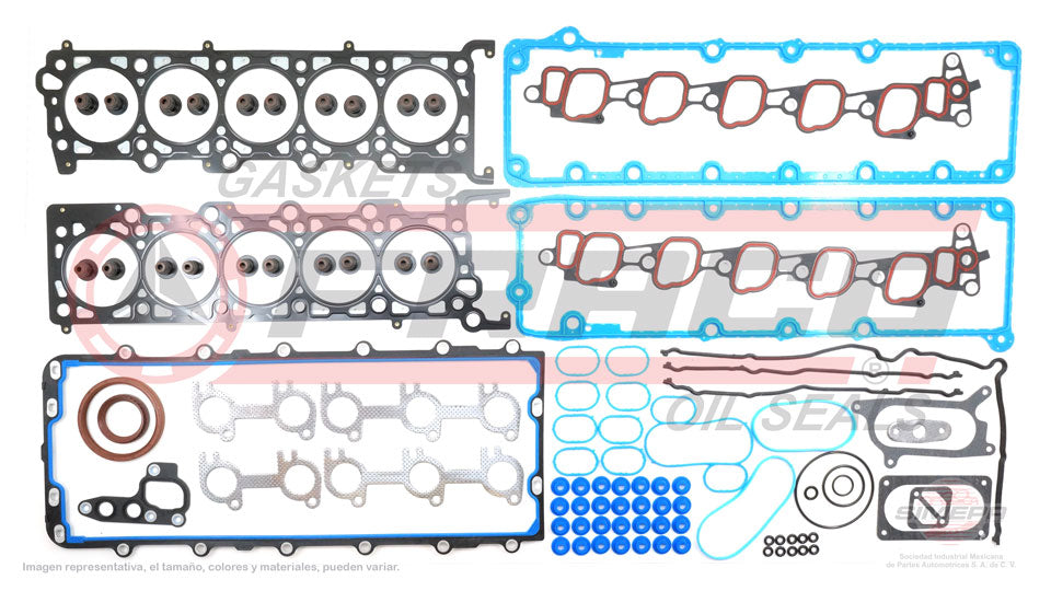 FSX-2612002 - JUEGO DE EMPAQUES PARA FORD E-350 V10 6.8 L 20V 20 V SOHC VIN S 2000-2003