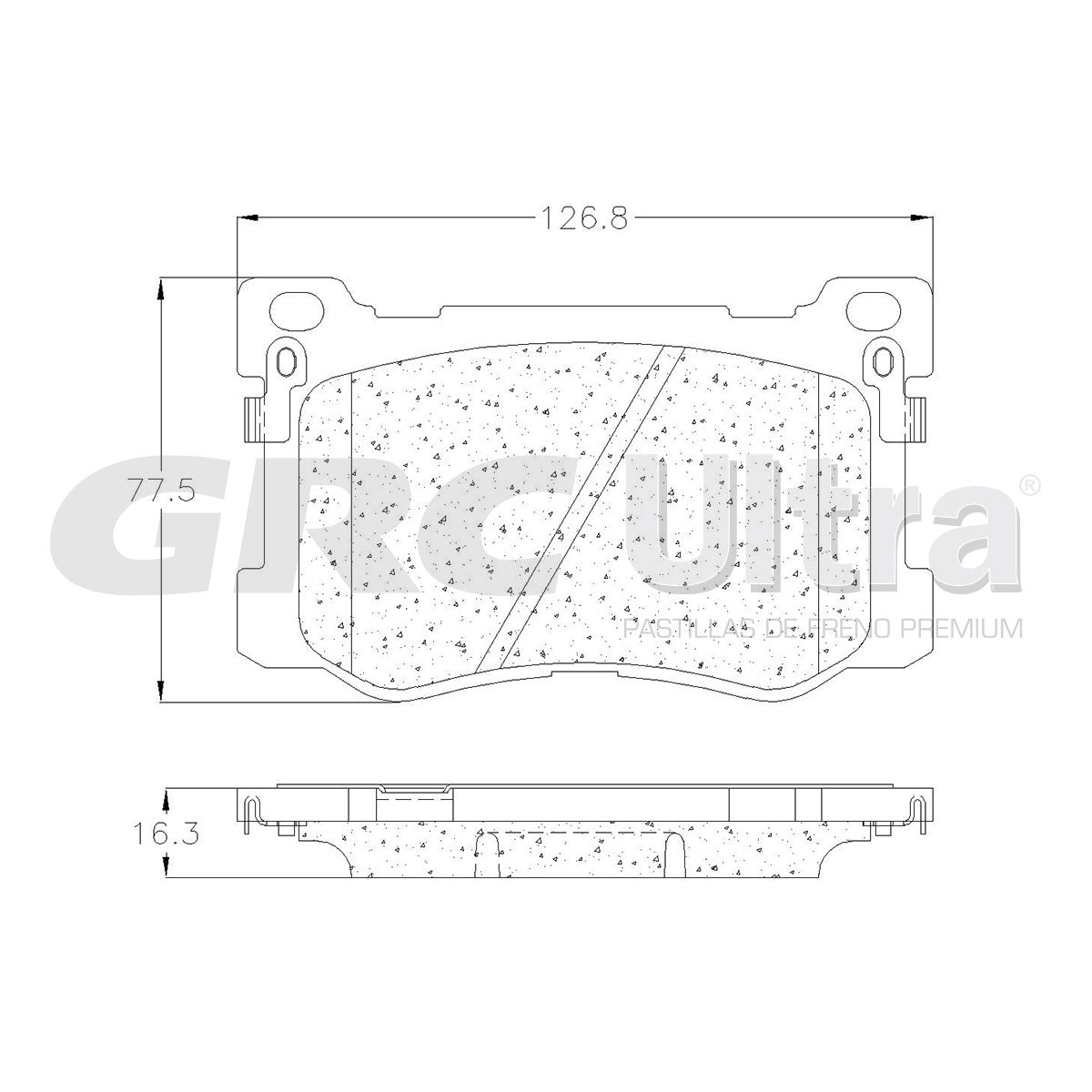 GCD1799 - BALATAS CERAMICAS DELANTERAS PARA GENESIS G80 3.8 2018-2019