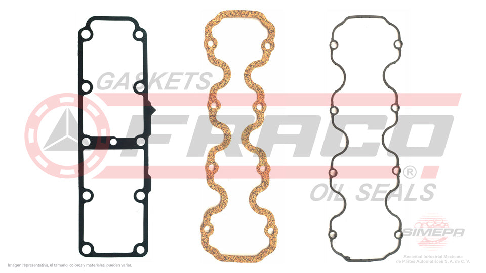 VSX-1640040-1 - EMPAQUE DE TAPA PUNTERIAS PARA CHEVROLET CHEVY L4 1.6 L. 8 V. SOHC 1996-2012