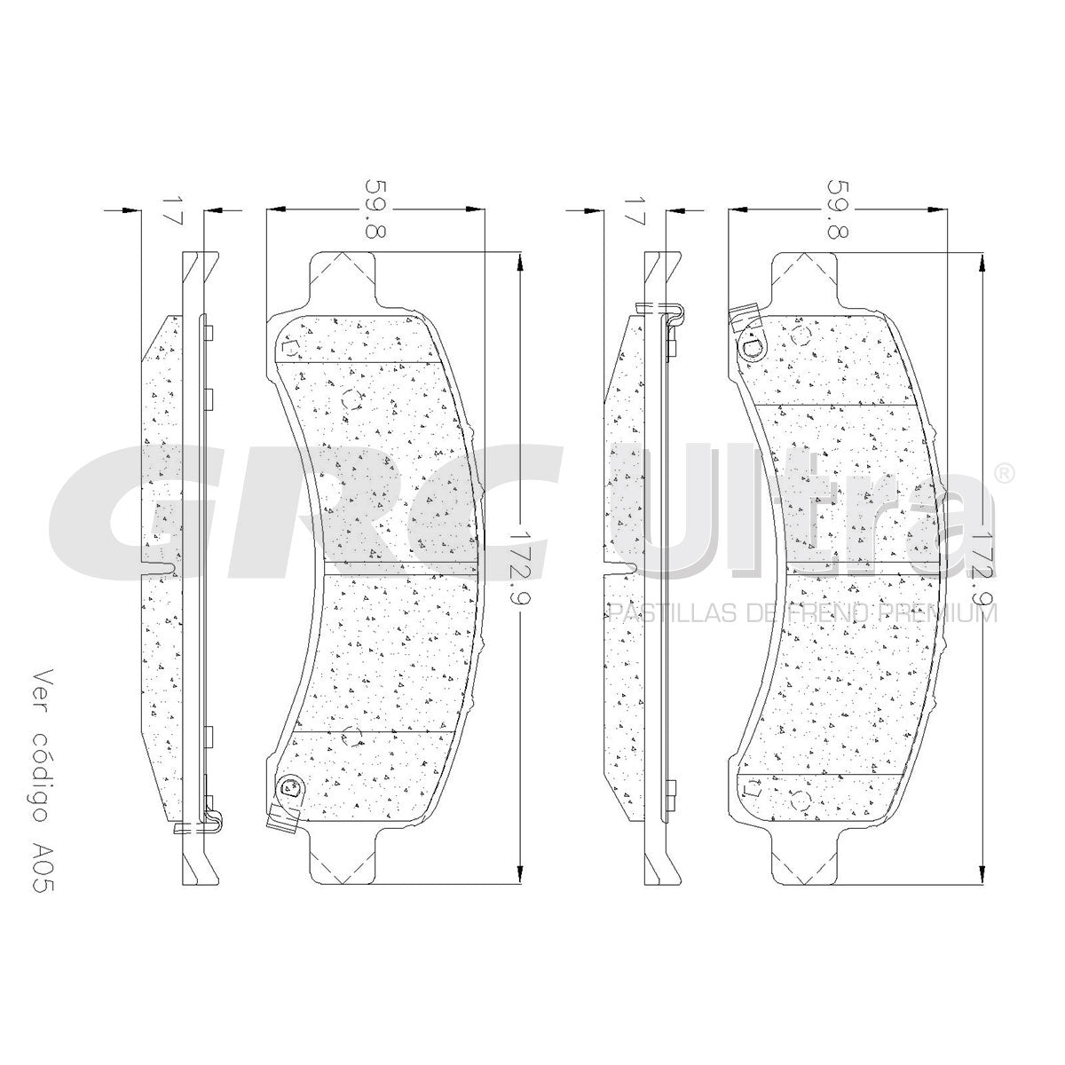 GCD974A - BALATAS CERAMICAS TRASERAS PARA CADILLAC ESCALADE 2002-2002