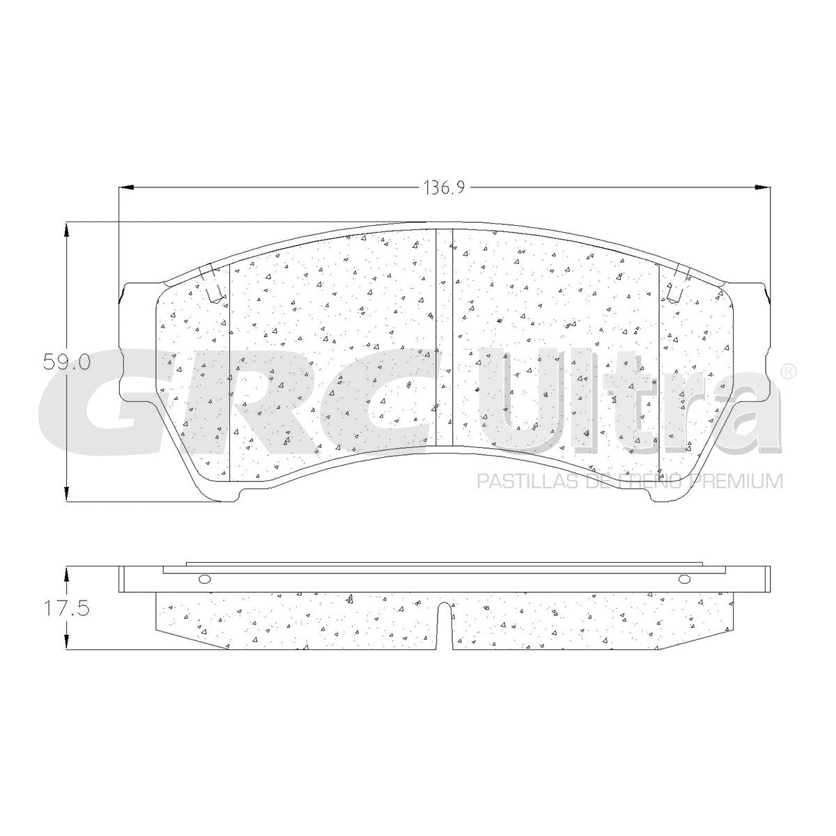 GCD1164 - BALATAS CERAMICAS DELANTERAS PARA FORD FUSION 2.3L 2006-2009