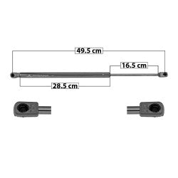 MANJ-60100 - AMORTIGUADOR 5TA PUERTA PARA MINI Cooper Countryman 2011-2016 DERECHA/IZQUIERDA TRASERO