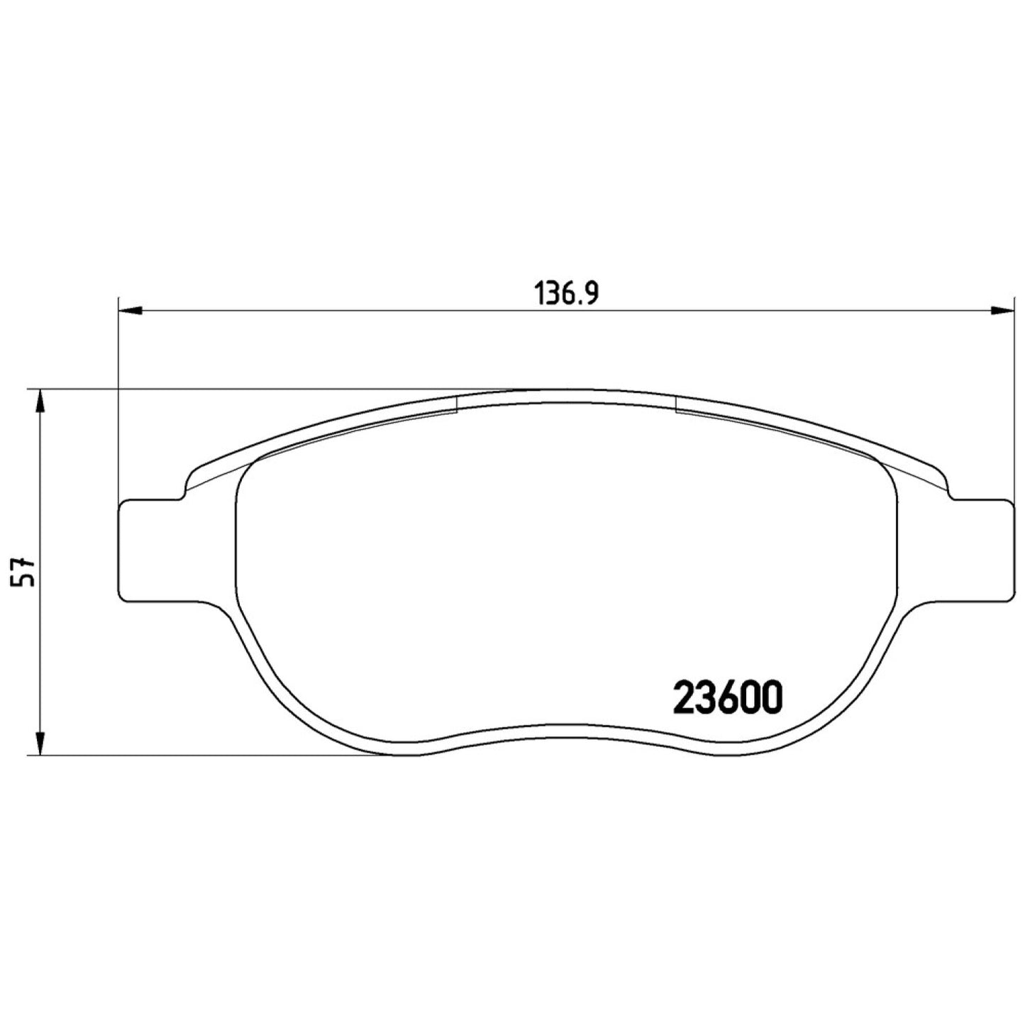 BRE-P61068 - BALATAS DELANTERAS PARA PEUGEOT 207 ACTIVE 2012-2013