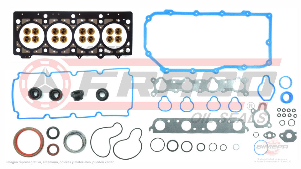 FSX-1140054 - JUEGO DE EMPAQUES PARA DODGE NEON L4 2.0 L SOHC 16 V. ECB SOHC VIN CF 2000-2005