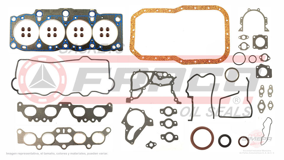 FSX-8040287 - JUEGO DE EMPAQUES PARA TOYOTA CAMRY L4 2.0 L 16 V. DOHC 3SFE 1987