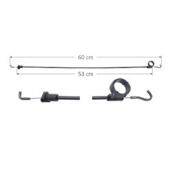 MANJ-96485 - CHICOTE CERRADURA PARA VOLKSWAGEN POINTER 1997-2005 TRASERO IZQUIERDA