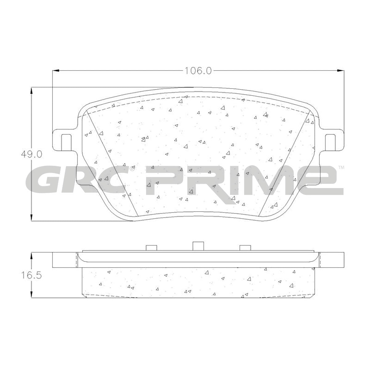 GPRD2207 - BALATAS SEMIMETALICAS TRASERAS PARA MERCEDES-BENZ A200 2020-2020