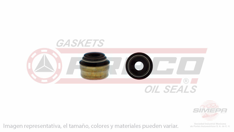 S-5820-V - (50 PIEZAS) SELLO DE VALVULA (RETEN) PARA CHEVROLET ASTRA L4 1.8 L 16 V. DOHC X18XE 2000-2006
