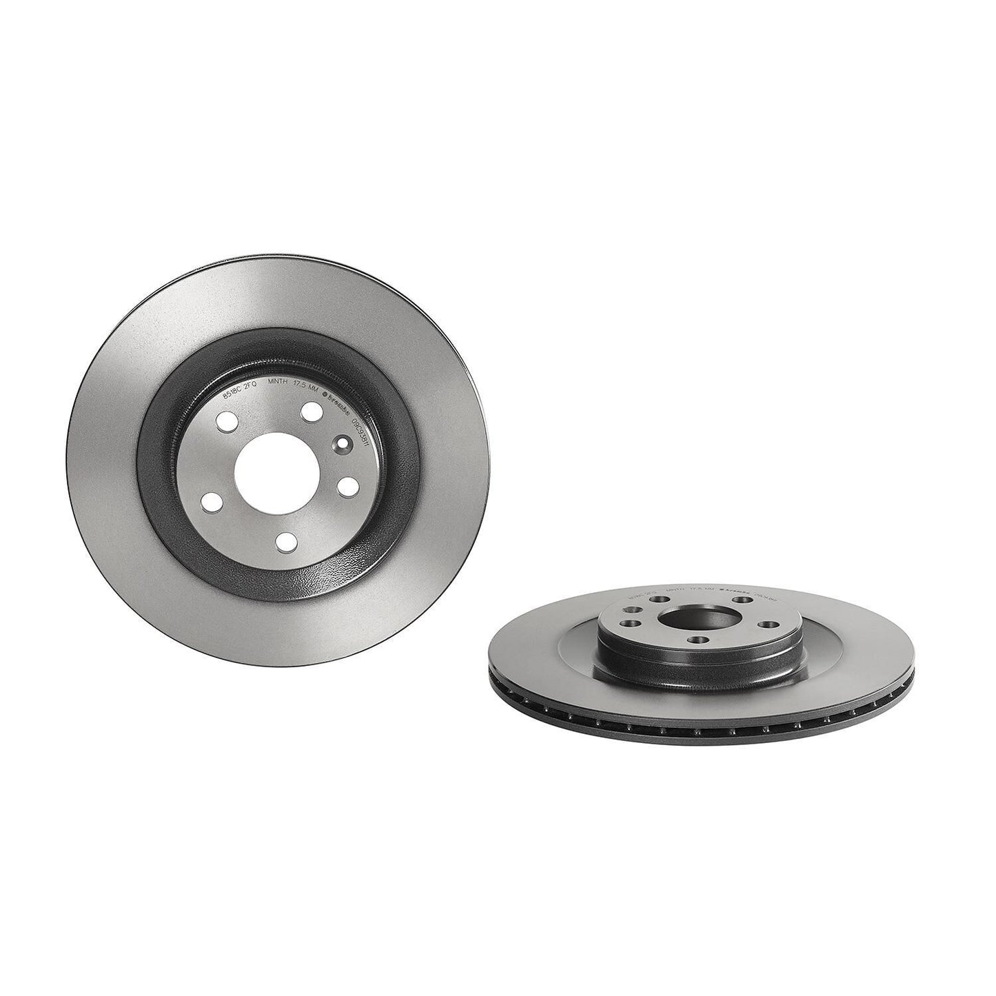 BRE-09.C938.11 - PAR DE DISCOS DE FRENO TRASEROS PARA VOLVO S90 T5 INSCRIPTION 2017-2017