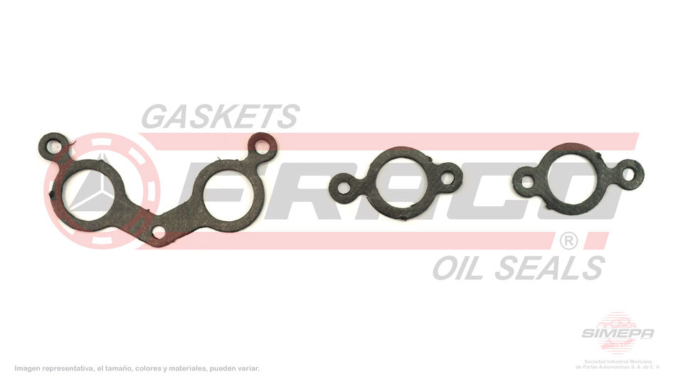 MEX-5840170 - EMPAQUE MULTIPLE DE ESCAPE PARA NISSAN HIKARI L4 1.6 L E16 8 V. SOHC E16 I/S 1987-1992