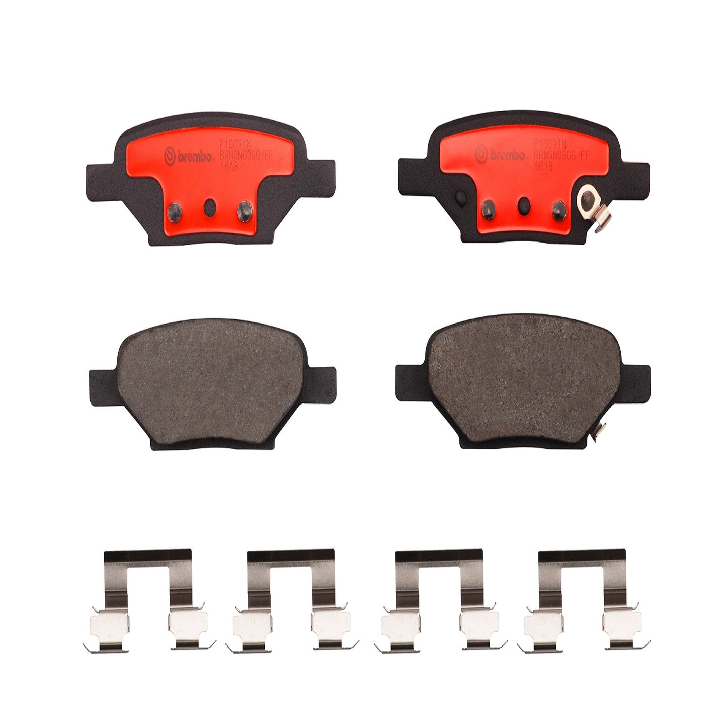BRE-P10031N - BALATAS TRASERAS PARA CHEVROLET COBALT SPORT 2008-2008