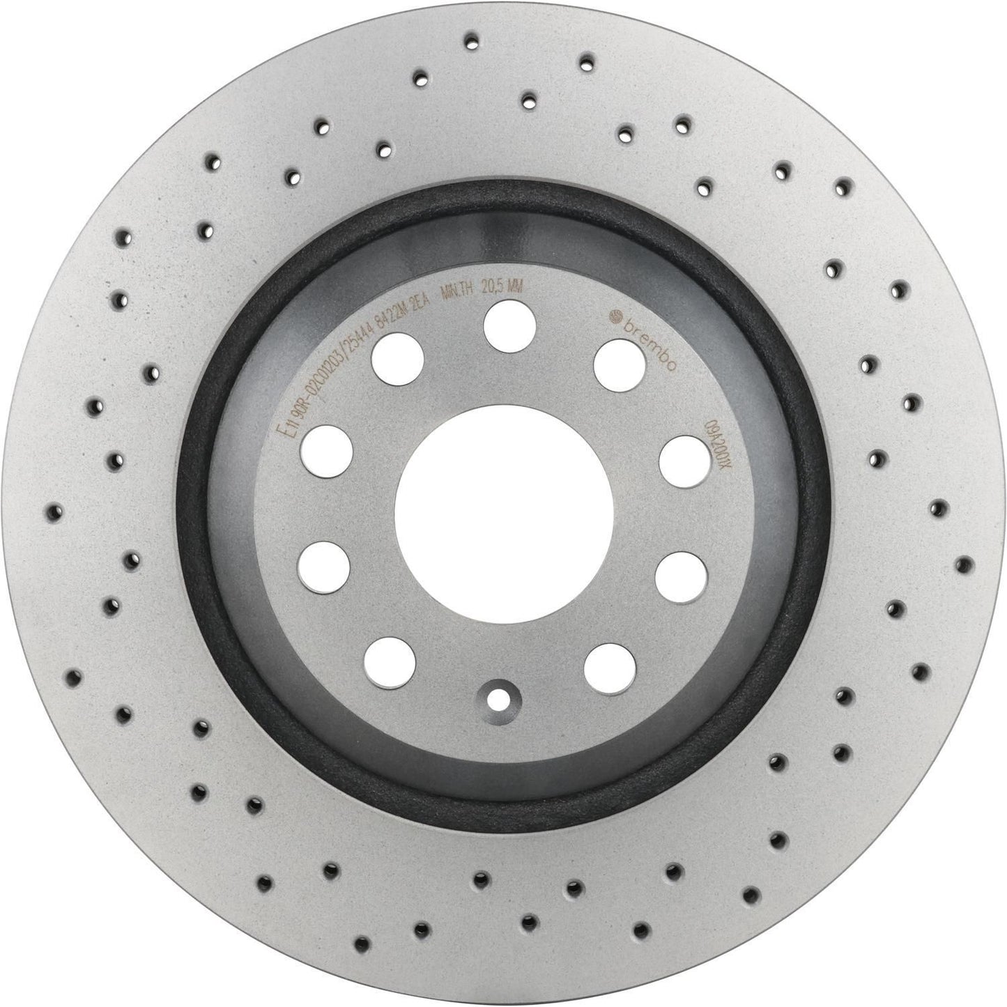 BRE-09.A200.1X - PAR DE DISCOS DE FRENO TRASEROS PARA AUDI A3 AMBIENTE 2012-2013