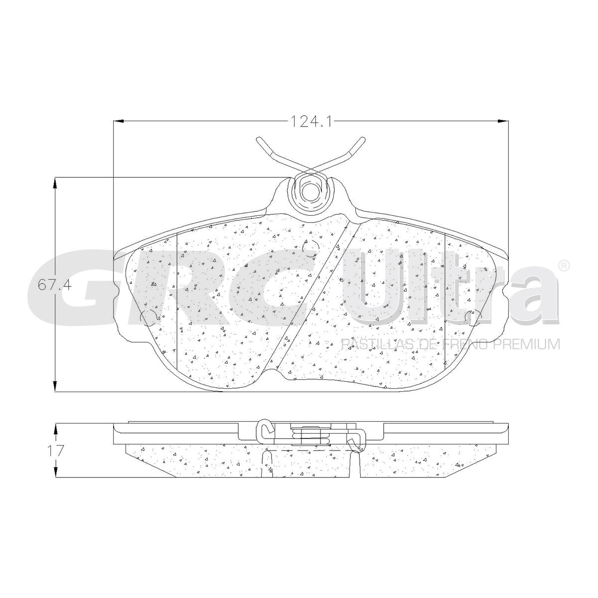 GCD601 - BALATAS CERAMICAS DELANTERAS PARA FORD SABLE 1994-2000