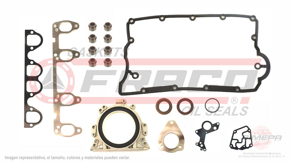 FSX-8640150WHG - JUEGO DE EMPAQUES PARA VOLKSWAGEN JETTA L4 1.9 L DIESEL 8 V. DIESEL AXB AXR 2004-2006