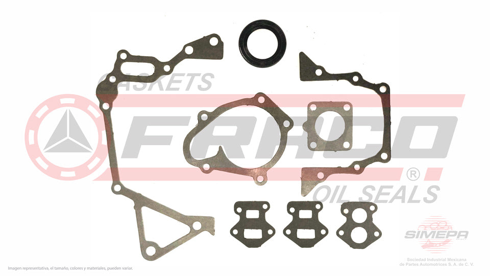 TCX-3640001 - EMPAQUE DE TAPA DE DISTRIBUCION PARA DODGE ATOS L4 1.0 L 12 V. SOHC G4HC 2000-2004