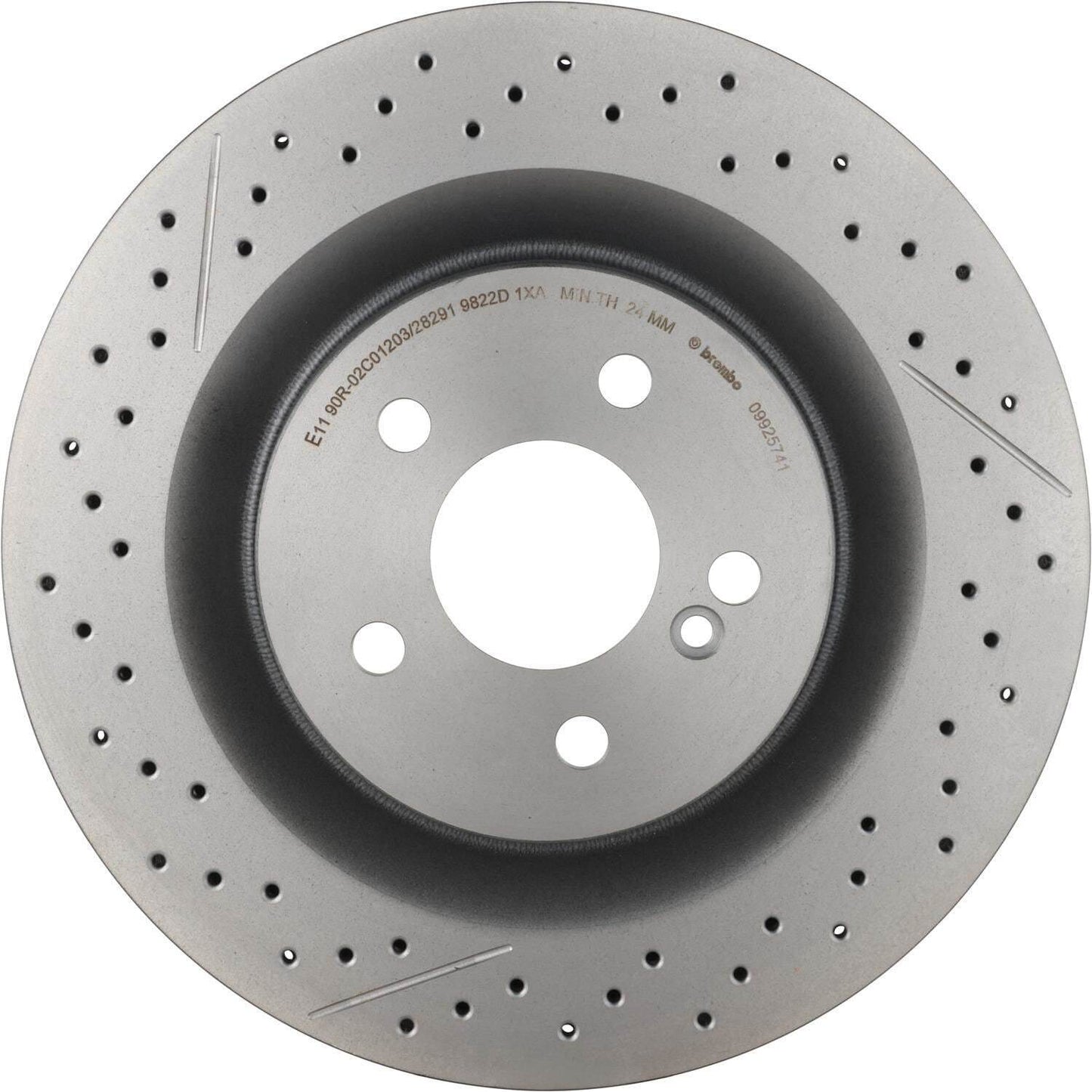 BRE-09.9257.41 - PAR DE DISCOS DE FRENO TRASEROS PARA MERCEDES-BENZ CLK55 AMG BASE 2005-2006