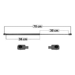 MANJ-35123 - AMORTIGUADOR 5TA PUERTA PARA PEUGEOT PARTNER 1996-2008 DERECHA/IZQUIERDA
