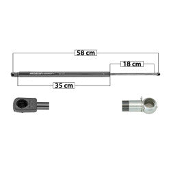 MANJ-50993 - AMORTIGUADOR 5TA PUERTA PARA ACURA MDX 2007-2009 DERECHA/IZQUIERDA
