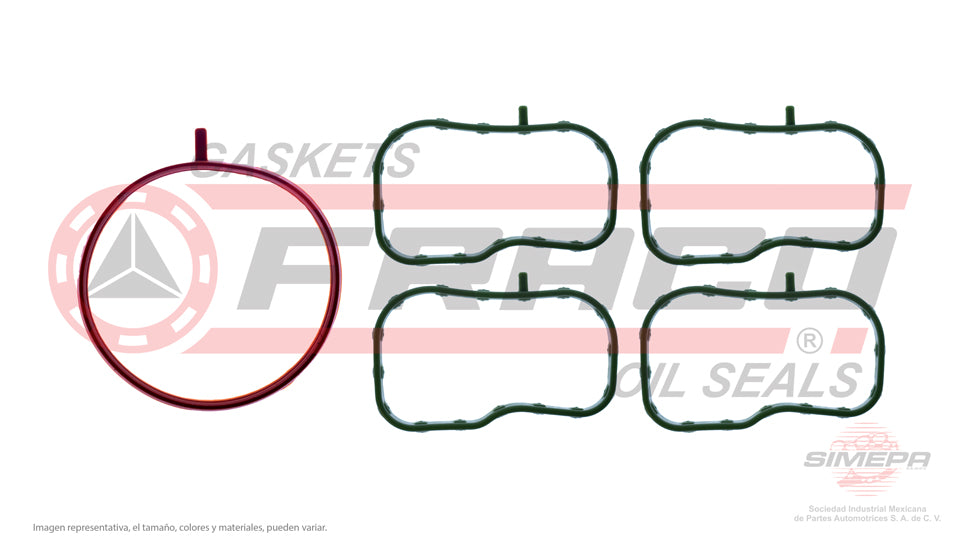 MIX-5340114 - EMPAQUE MULTIPLE DE ADMISION PARA MAZDA 2 L4 1.5 L DOHC 16 V P5Y5/Y6/Y7/Y8/Z SKYACTIVE 2016-2021
