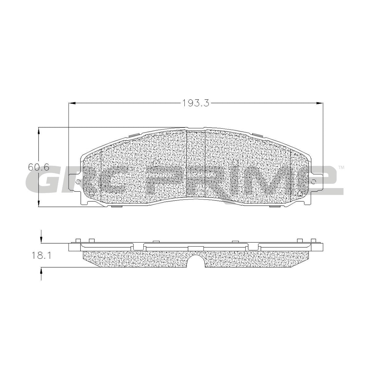 GPRD1691SD - BALATAS SEMIMETALICAS TRASERAS PARA FORD F-250 SUPER DUTY 2013-2024