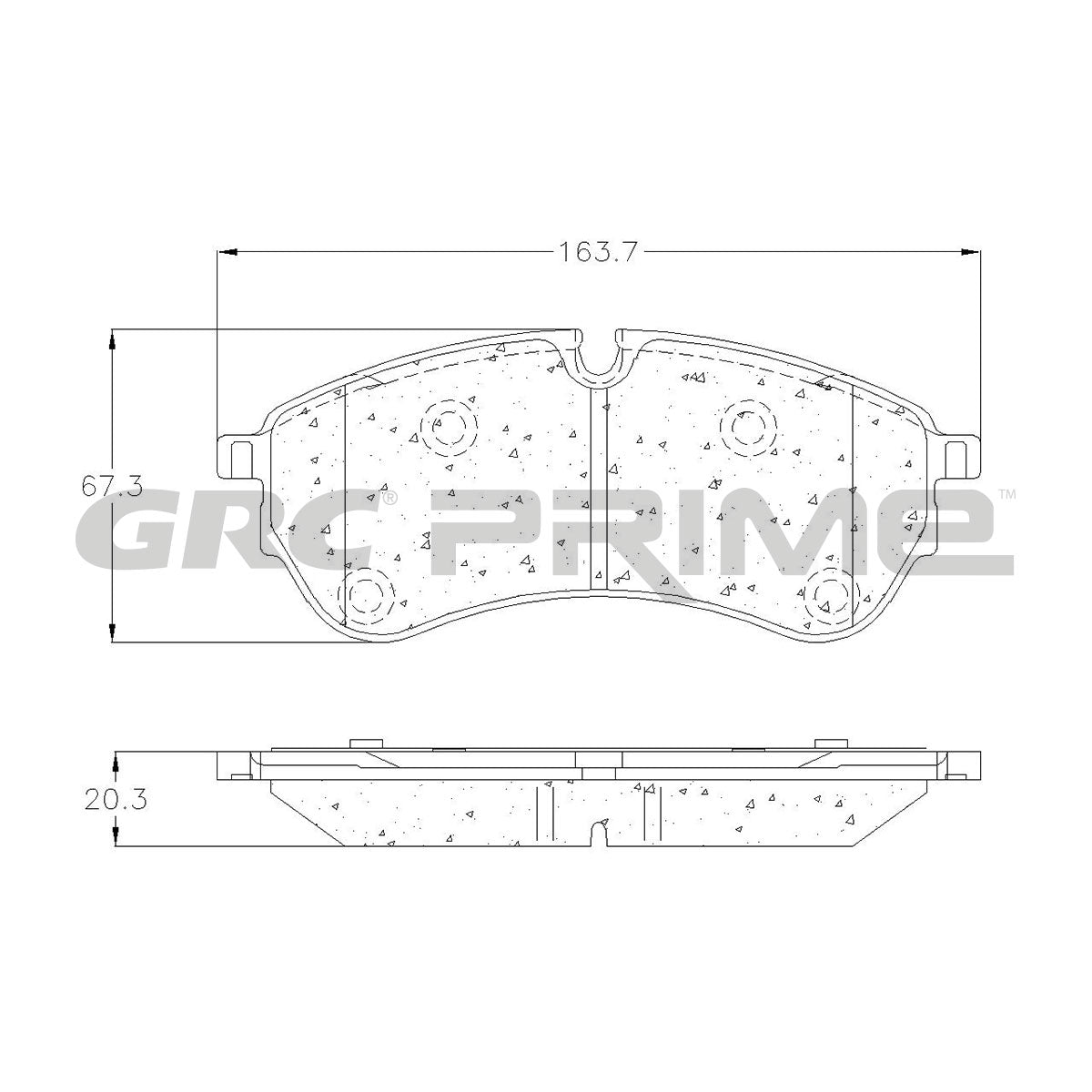 GPRD2247SD - BALATAS SEMIMETALICAS DELANTERAS PARA VOLKSWAGEN CRAFTER 2018-2018