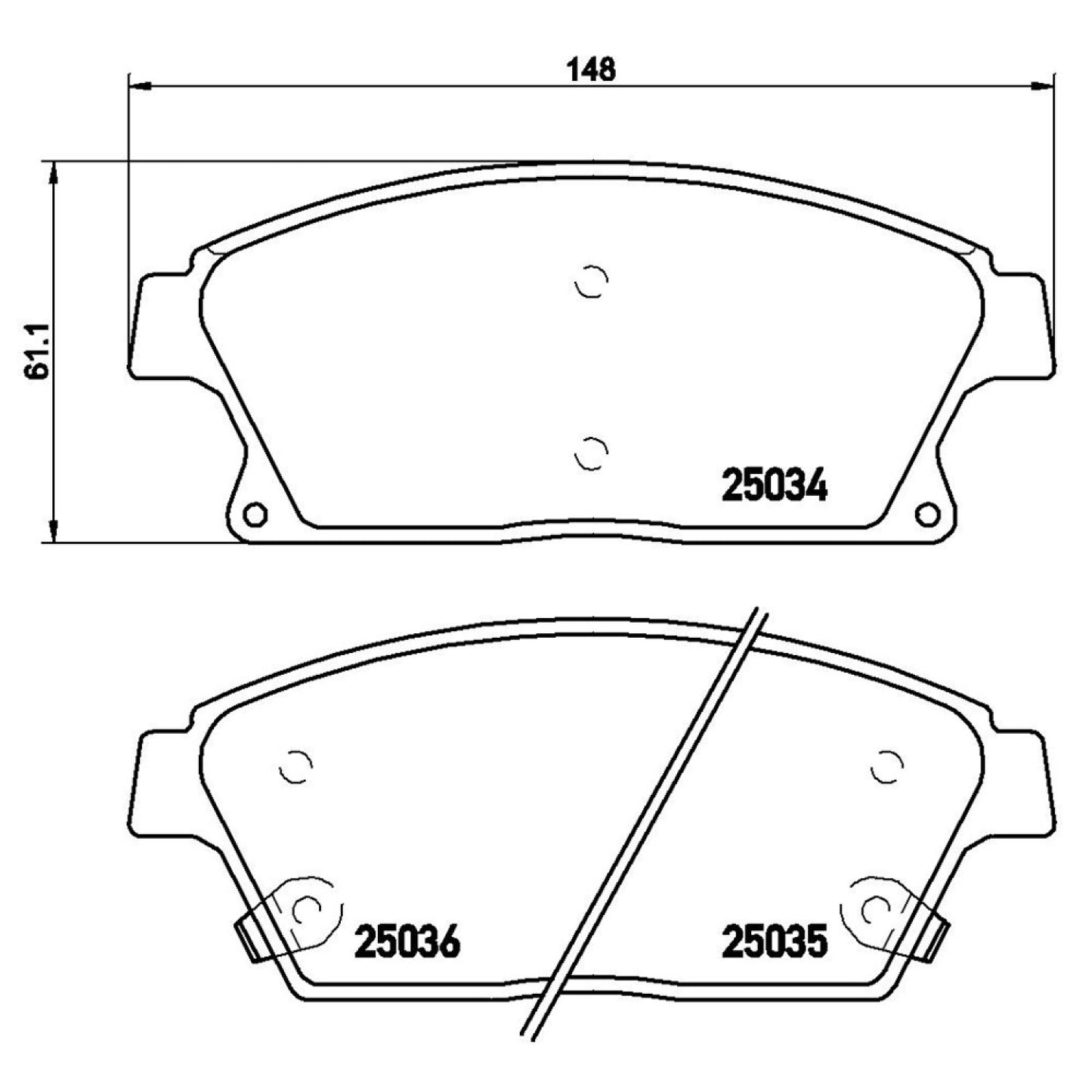 BRE-P59077 - BALATAS DELANTERAS PARA BUICK ENCORE BASE 2013-2017
