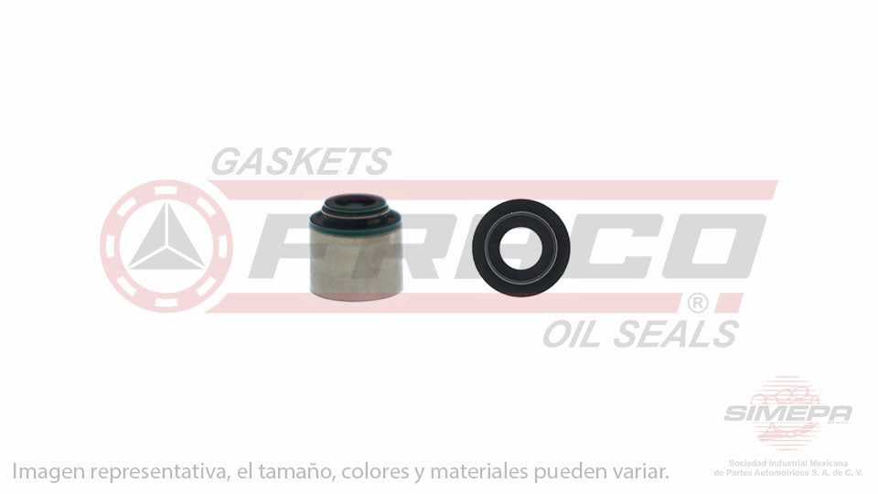 S-2434-V - (50 PIEZAS) SELLO DE VALVULA (RETEN) PARA FORD RANGER L4 2.3 L SOHC 8 V. 140 CID 1995-1997