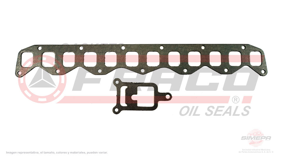 MSX-1160001 - EMPAQUE MULTIPLE DE ADMISION Y ESCAPE UNIDOS PARA CHRYSLER CORDOBA L6 3.7 L 12 V. 225 CID 1980-1983