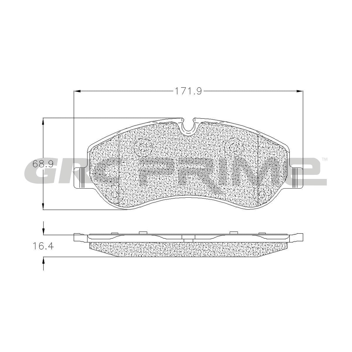 GPRD1787SD - BALATAS SEMIMETALICAS DELANTERAS PARA FORD TRANSIT 2015-2015