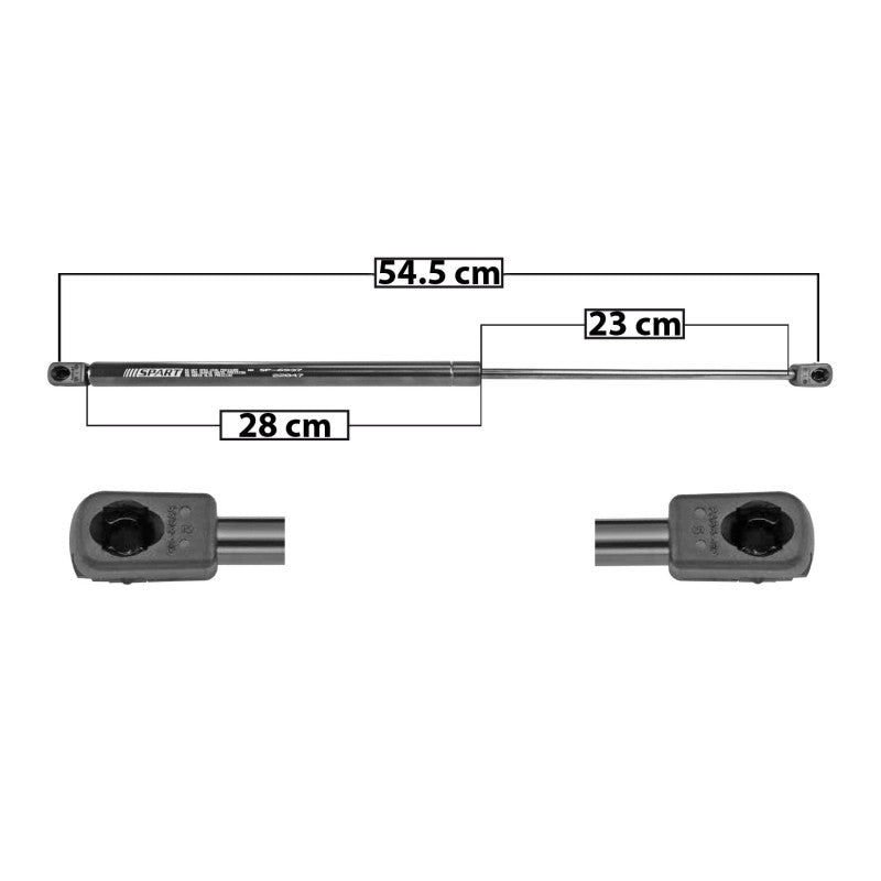 MANJ-50981 - AMORTIGUADOR 5TA PUERTA PARA CHEVROLET CHEVY 1994-2012 DERECHA/IZQUIERDA TRASERO