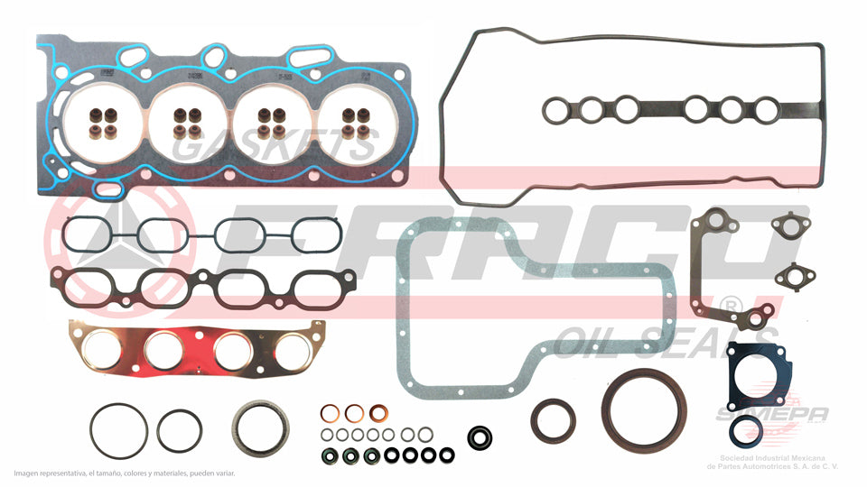 FSX-8040205NR - JUEGO DE EMPAQUES PARA CHEVROLET PRIZM L4 1.8 L 16 V. DOHC 1ZZFE 1998-2002