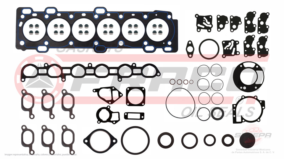 FSX-8760020 - JUEGO DE EMPAQUES PARA VOLVO S80 L6 2.8 L TURBO 24 V. DOHC B6284T 2000-2003