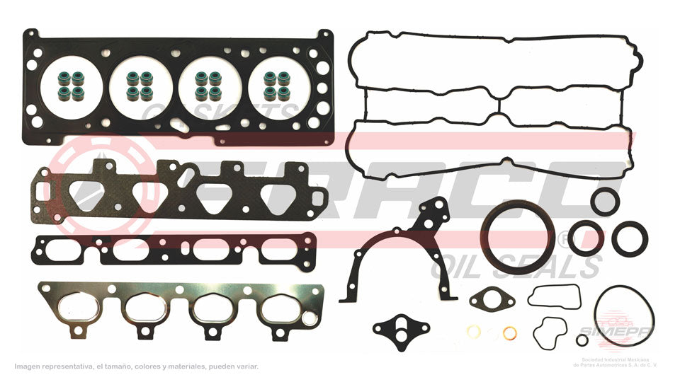 FSX-6040035 - JUEGO DE EMPAQUES PARA CHEVROLET CORSA L4 1.4 L 16 V. SOHC Z14XE 2002-2005