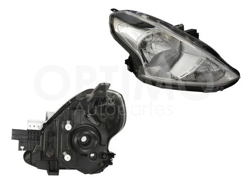 YOKO-FFNN0911 FARO DERECHO PARA NISSAN VERSA 2015-2019 FONDO CROMADO DERECHO/PASAJERO