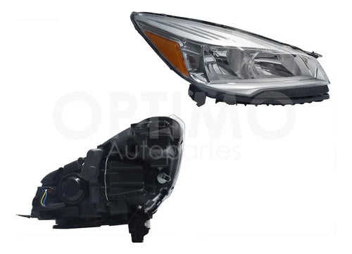 YOKO-FFNF0511 FARO DERECHO PARA FORD ESCAPE 2013-2014 FONDO CROMADO DERECHO/PASAJERO