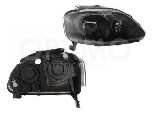 YOKO-FFNV2003 FARO DERECHO PARA VOLKSWAGEN CROSSFOX 2007-2009 FONDO NEGRO DERECHO/PASAJERO