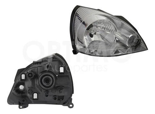 YOKO-FFNN0301 FARO DERECHO PARA NISSAN PLATINA 2002-2010 FONDO CROMADO DERECHO/PASAJERO