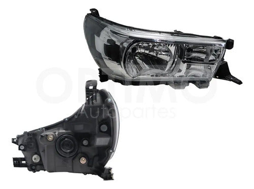 YOKO-FFNT0703 FARO DERECHO PARA TOYOTA HILUX 2/4WD 2016-2020 FONDO CROMADO DERECHO/PASAJERO