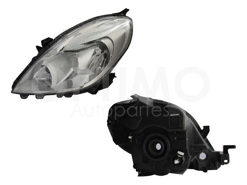 YOKO-FFNN0902 FARO IZQUIERDO PARA NISSAN VERSA 2012-2014 FONDO CROMADO IZQUIERDO/CONDUCTOR