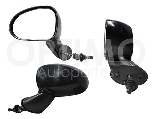 YOKO-AENG0112 ESPEJO IZQUIERDO MANUAL PARA CHEVROLET MATIZ G2 2006-2015