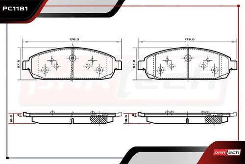 Balatas Para Jeep Commander 2006-2009 V8 4.7l Delanteras