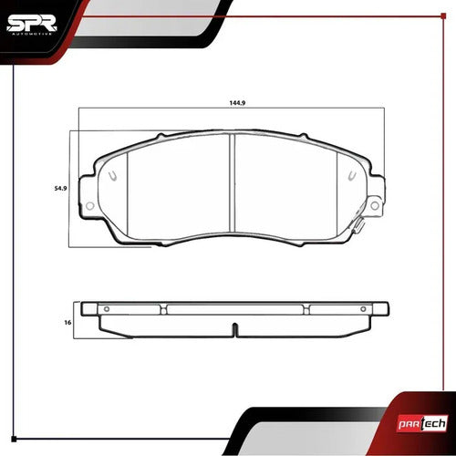Balatas Semimetalicas Baic Bj20 2018-2020 L4 1.5l Delanteras