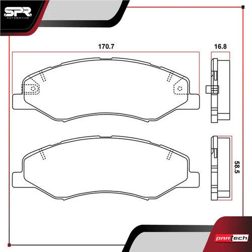 Balatas Para Honda Odyssey 2018-2025 V6 3.5l Delanteras